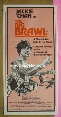 #3247 BIG BRAWL Aust daybill '80 Jackie Chan 