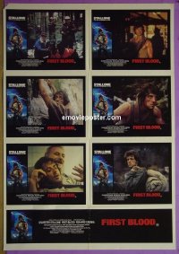 K002 1st BLOOD Australian lobby card movie poster '82 Rambo, Stallone