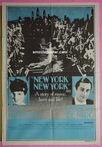 #8095 NEW YORK NEW YORK Aust 1sh '77 De Niro 