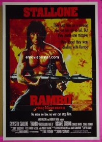 #6459 RAMBO 1st BLOOD 2 Aust 1sh '85 Stallone 