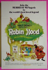 #8114 ROBIN HOOD Aust 1sh '73 Walt Disney 