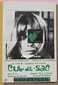 #081 CUL-DE-SAC Belgian poster '66 Polanski 