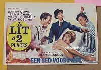 #080 DOUBLE BED Belgian poster '66 Cowl 