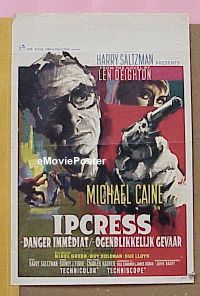 #078 IPCRESS FILE Belgian poster '65 Caine 