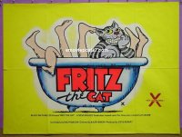 #089 FRITZ THE CAT British quad '72 R. Bakshi 