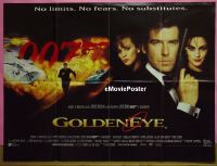 e320 GOLDENEYE DS British quad movie poster '95 Brosnan as James Bond