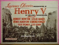 #6089 HENRY V British quad44 Laurence Olivier 