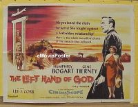 #181 LEFT HAND OF GOD British quad '55 Bogart 