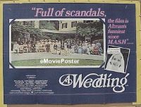 #248 WEDDING British quad '78 Robert Altman 