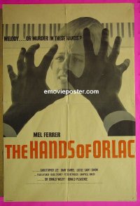 #8011 HANDS OF ORLAC English 1sh61 Mel Ferrer 