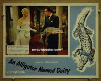 #1420 ALLIGATOR NAMED DAISY English lobby card '55Dors