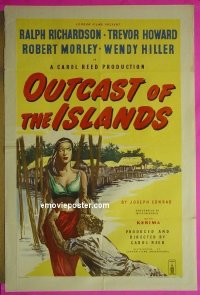 #2745 OUTCAST OF THE ISLANDS English 1sh '52 