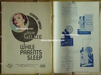 #3253 WHILE PARENTS SLEEP Eng pb '35 Gillie 