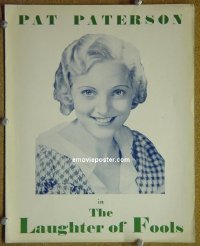 #3332 LAUGHTER OF FOOLS English brochure '33 