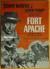 #6719 FORT APACHE Danish 50s John Wayne 