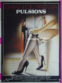 T046 DRESSED TO KILL  French one-panel movie poster '80 Caine, De Palma