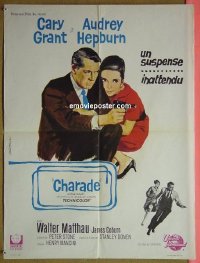 #2423 CHARADE French '63 Grant, Hepburn 