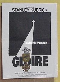 #059 PATHS OF GLORY French poster '75 Stanley Kubrick, cool different art by Jouineau Bourduge!