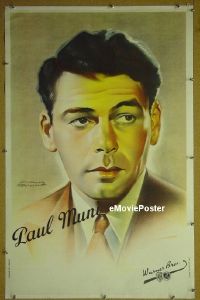 #013 PAUL MUNI linen French '50s personality 