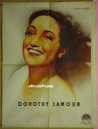 #189 DOROTHY LAMOUR French personality poster 