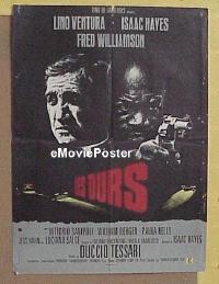 #050 3 TOUGH GUYS French poster '74 Hayes 