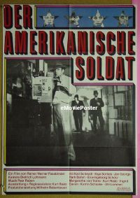 #440 AMERICAN SOLDIER German R1970s Rainer Werner Fassbinder, Karl Scheydt!