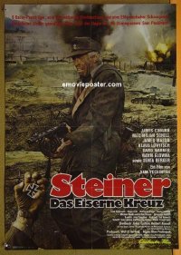 t574 CROSS OF IRON German movie poster '77 Sam Peckinpah, Coburn
