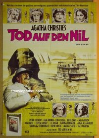 t580 DEATH ON THE NILE German movie poster '78 Peter Ustinov