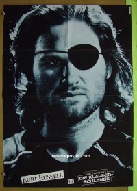 #1040 ESCAPE FROM NEW YORK teaser German '81 Carpenter, different image of Kurt Russell as Snake!