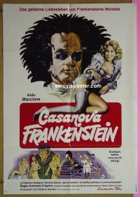 t621 FRANKENSTEIN ITALIAN STYLE German movie poster '75 great art!