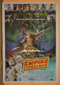 t372 EMPIRE STRIKES BACK Indian movie poster '80 George Lucas