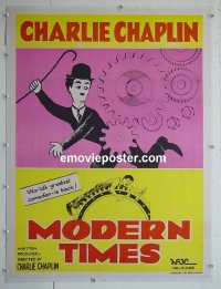 #2790 MODERN TIMES linen Indian R70s Chaplin