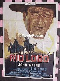 #8256 RIO LOBO Italian 1p '71 big John Wayne! 