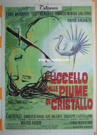 #8199 BIRD WITH THE CRYSTAL PLUMAGE Italian 1p R70s Argento's L'Uccello Dalle Piume Di Cristallo!