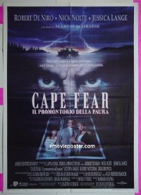 #1065 CAPE FEAR Italian 1p '91 De Niro, Nolte 