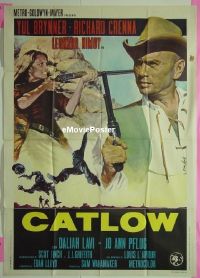 #357 CATLOW Italian 1p '71 Brynner, Nimoy 