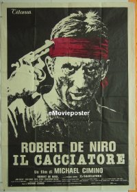 T008 DEER HUNTER Italian one-panel movie poster '78 classic image!