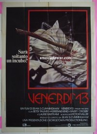 #8294 FRIDAY THE 13th Italy 1p '80 horror 