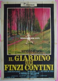 T013 GARDEN OF THE FINZI-CONTINIS Italian one-panel movie poster '70 DeSica