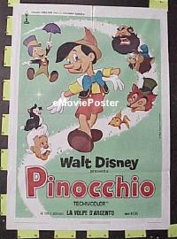 #066 PINOCCHIO Italian 1Panel R70s Disney 