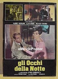 #195 WAIT UNTIL DARK Italian 1sh '67 Hepburn 
