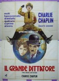 #8386 GREAT DICTATOR Italian 2p R70s Chaplin 