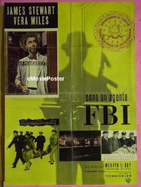 #313 FBI STORY Italian 1sh '59 Stewart 
