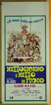 #6573 BLAZING SADDLES Italian locandina '74 