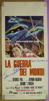 #9242 WAR OF THE WORLDS Italy locan signed! 