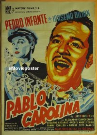 #109 PABLO Y CAROLINA Mex 1sh '57 silk-screen 