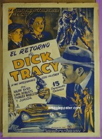 #9704 DICK TRACY RETURNS Mexican '38 serial 