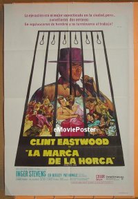 #349 HANG 'EM HIGH Argentinean '68 Eastwood, they hung the wrong man and didn't finish the job!