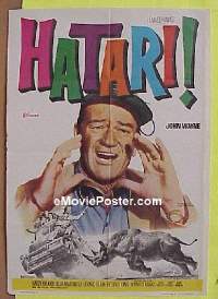 #6181 HATARI Spanish '62 John Wayne, Hawks 