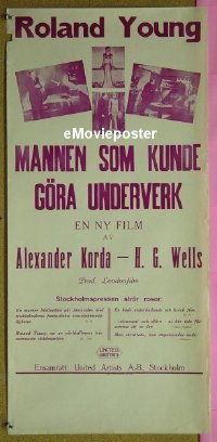 #6542 MAN WHO COULD WORK MIRACLES Swedish '36 